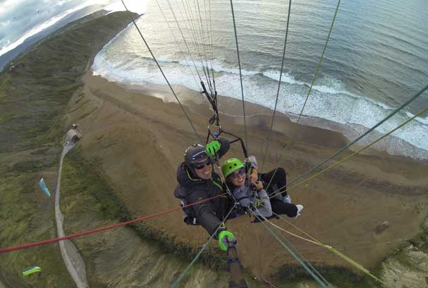 Vuelo parapente biplaza en Sopelana